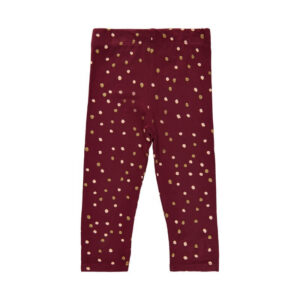 Soft Gallery - SGIleen Baby Paula Leggings X-mas - Cabernet - 68/6 mdr.