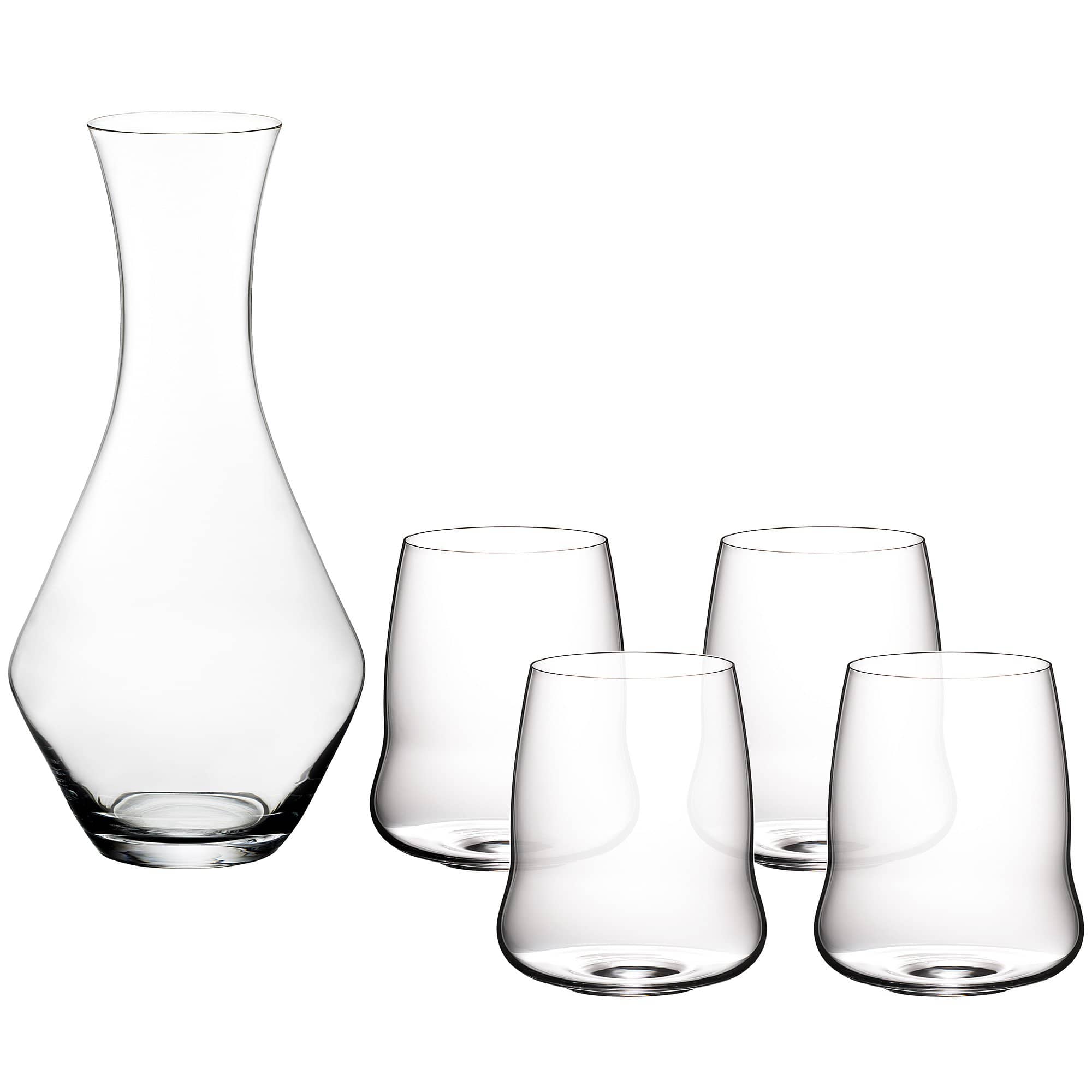 Stemless Wings Cabernet Sauvignon 4 glas + vinkaraffel
