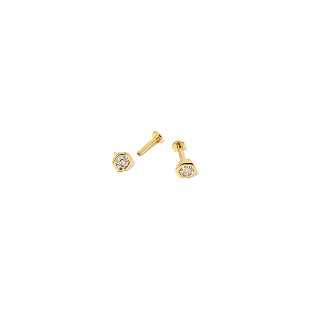 Stjerne øreringe sæt - #Starckly - 18 Karat forgyldt Sterling - 4 UGERS LEVERING