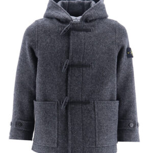 Stone Island Frakke - Uld - Mørkegråmeleret