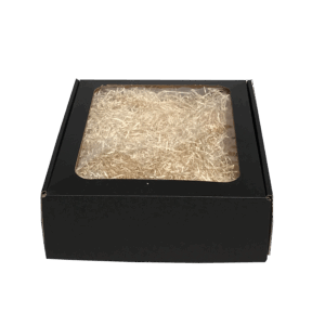 Stor gaveæske med rude matsort, 35X28X9,5 cm. Design selv. Uden vores varer