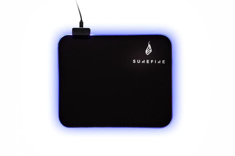 SureFire Silent Flight RGB-320 Gaming musemåtte Sort