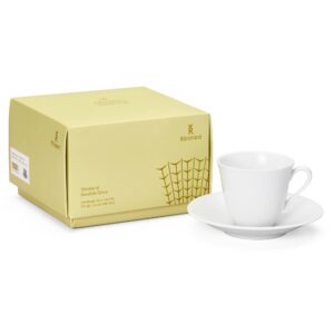 Swedish Grace kaffekop med underkop 16 cl, snö