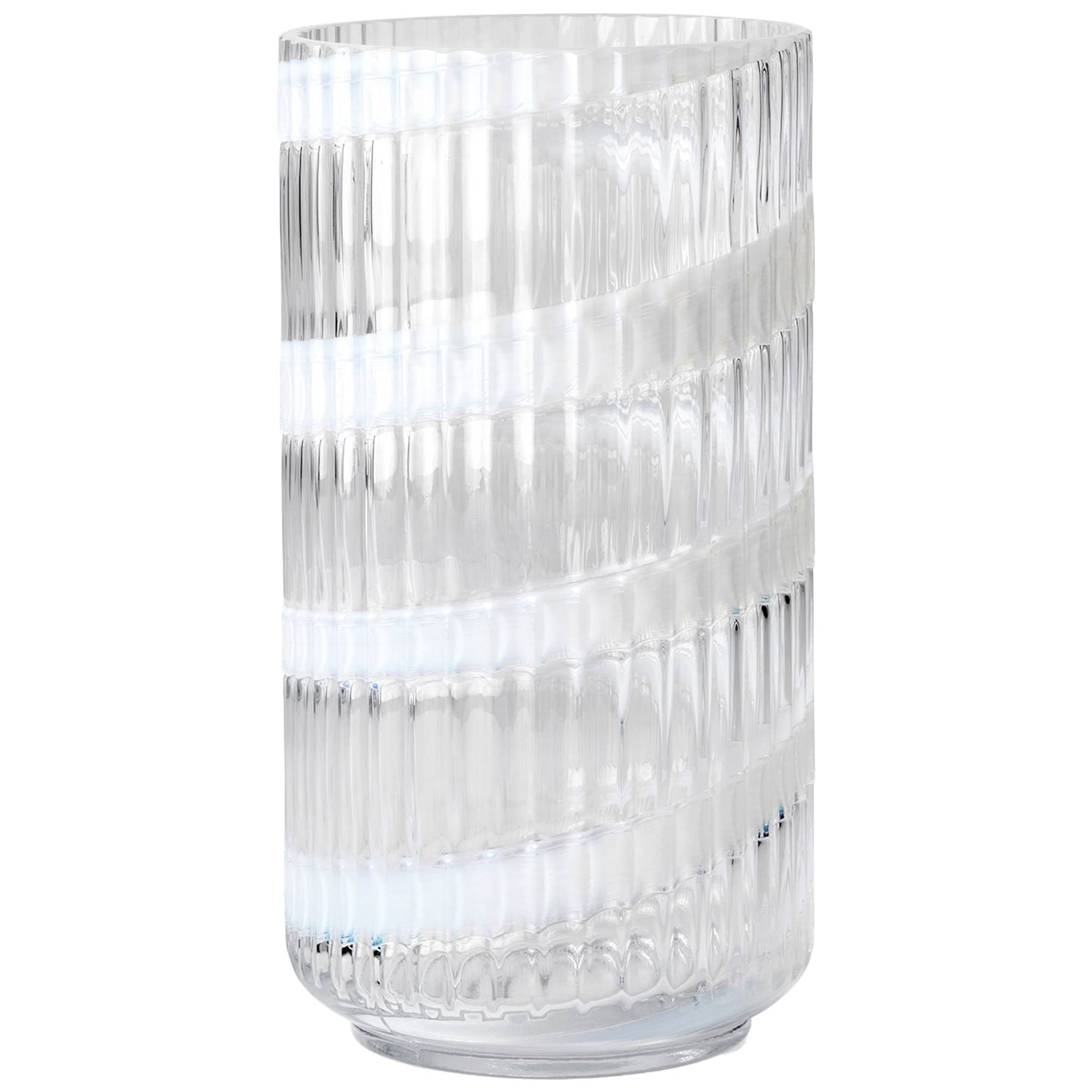 Swirl vase 20,5 cm, hvid