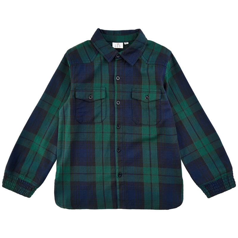 THE NEW - Alain L_S Shirt Skjorte - Navy Blazer - 122/128