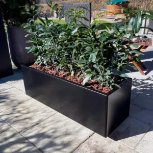 THOR Plantekasse på hjul 120 x 40 x 40 - Black Steel