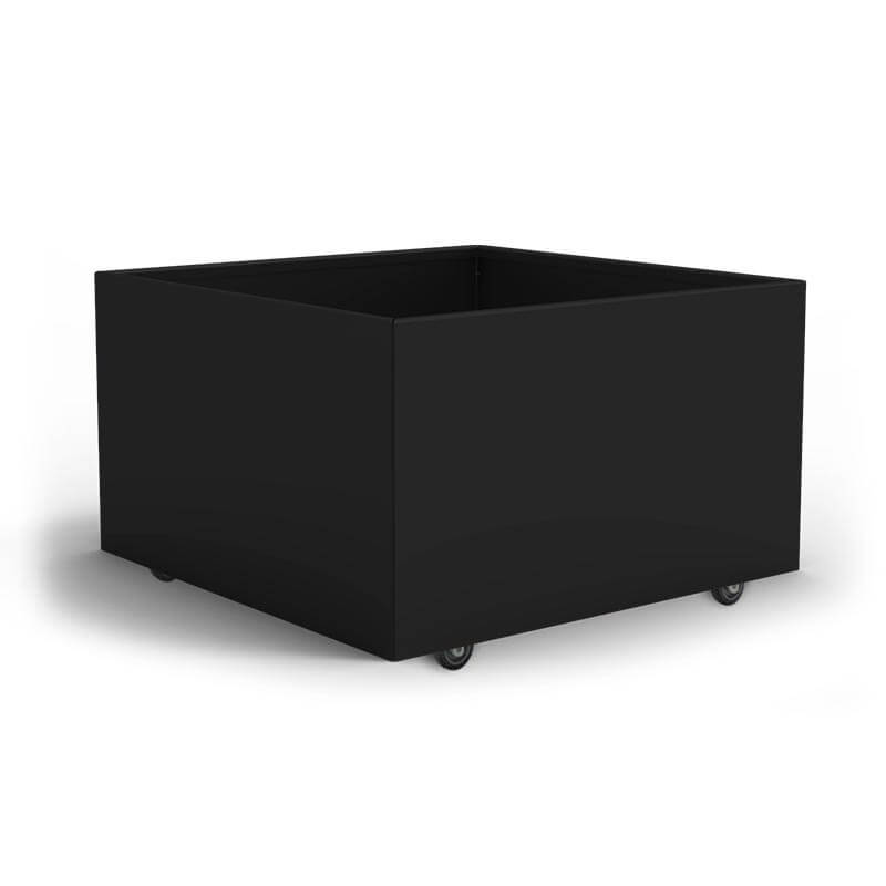 THOR Plantekasse på hjul 60 x 60 x 40 - Black Steel