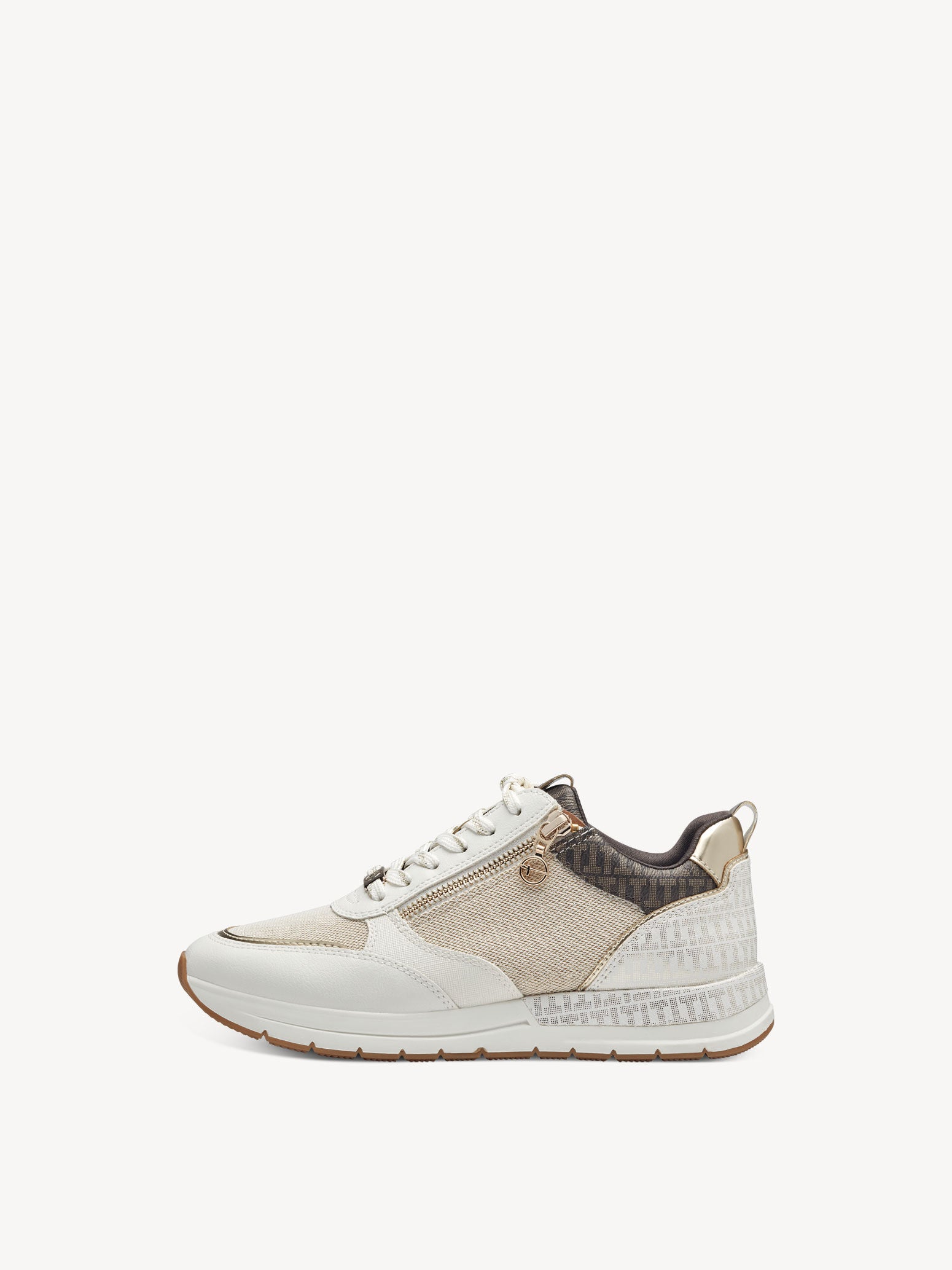 Tamaris - Sneaker - 76-1132 - Hvid/guld kombi - 38