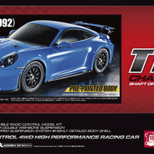 Tamiya - Rc Porsche 911 Gt3 992 Blue Tt-02 Fjernstyret Bil Byggesæt - 1:10 - 47496