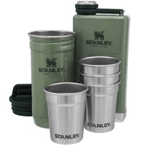 The Pre-Party Shotglass + flask set, grøn
