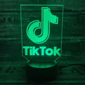 TikTok 3D lampe