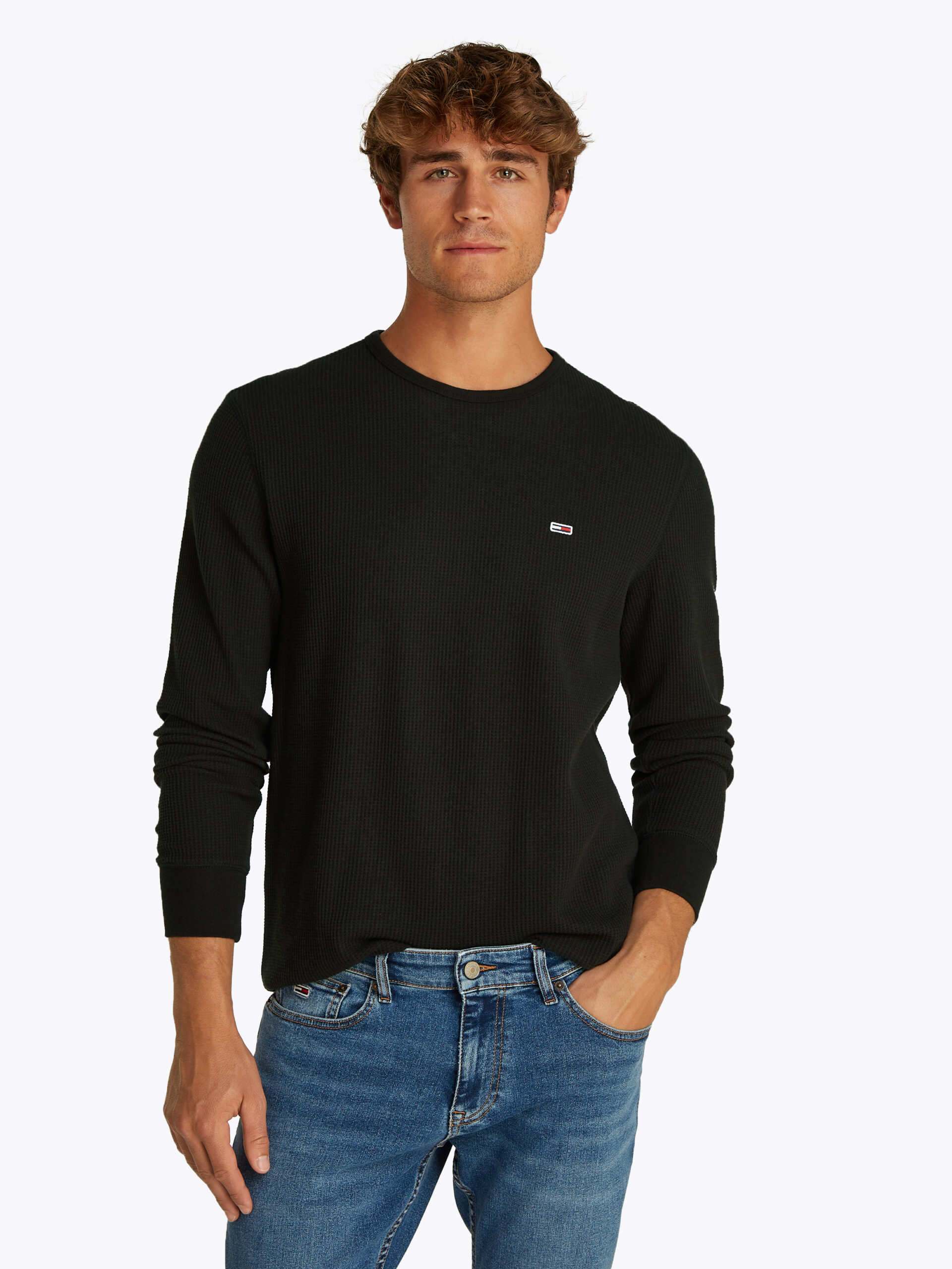 Tommy Hilfiger Waffle Strik-large