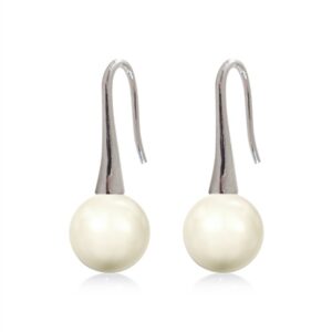 Trumpet øreringe "Crystal Creme"