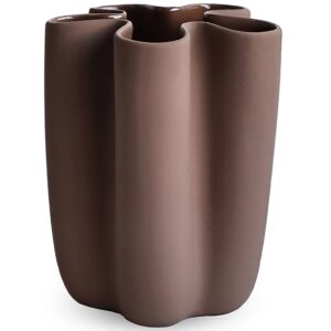Tulipa vase, 20 cm, hazelnut