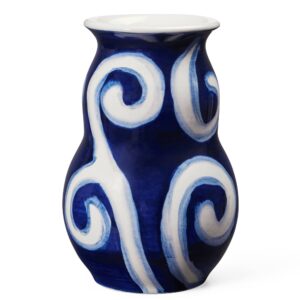 Tulle vase 13 cm, blå