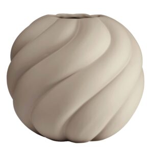 Twist Ball Vase 20 cm, sand