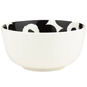 Unikko skål 9 dl, hvid/sort