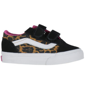 Vans Sko - Old Skool V Leopard Pop - Sort/Multi
