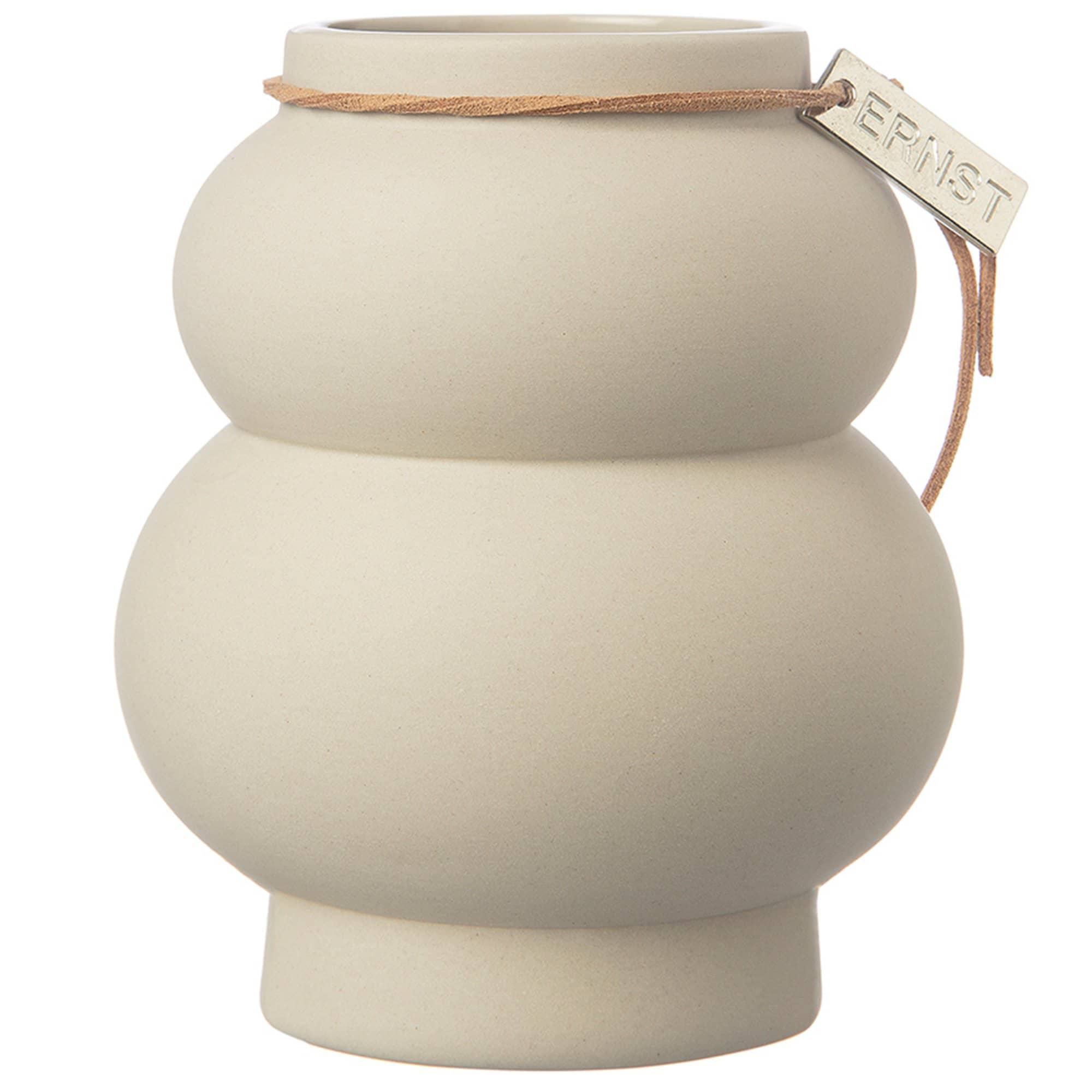 Vase Kurvig Beige 21,5 cm.