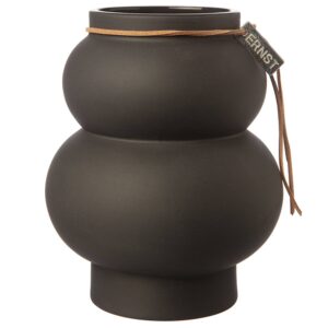Vase Kurvig Mørkegrå 21,5 cm.