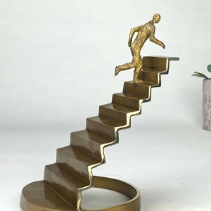 Vejen til succes - at forfølge sit mål - ægte bronze