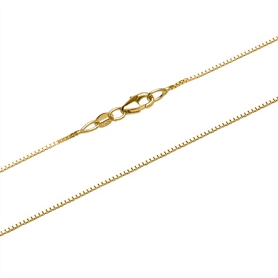 Venezia halskæde i 9 kt. Guld - 0,7 mm fra 38 cm