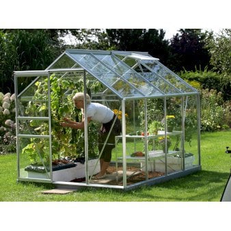 Venus drivhus Model 5000, Aluminium, Delt glas, med sokkel