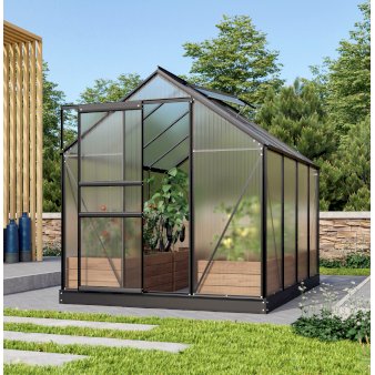 Venus drivhus Model 5000 Uden sokkel Sort Polycarbonat