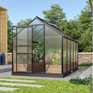 Venus drivhus Model 6200 Uden sokkel Sort Polycarbonat