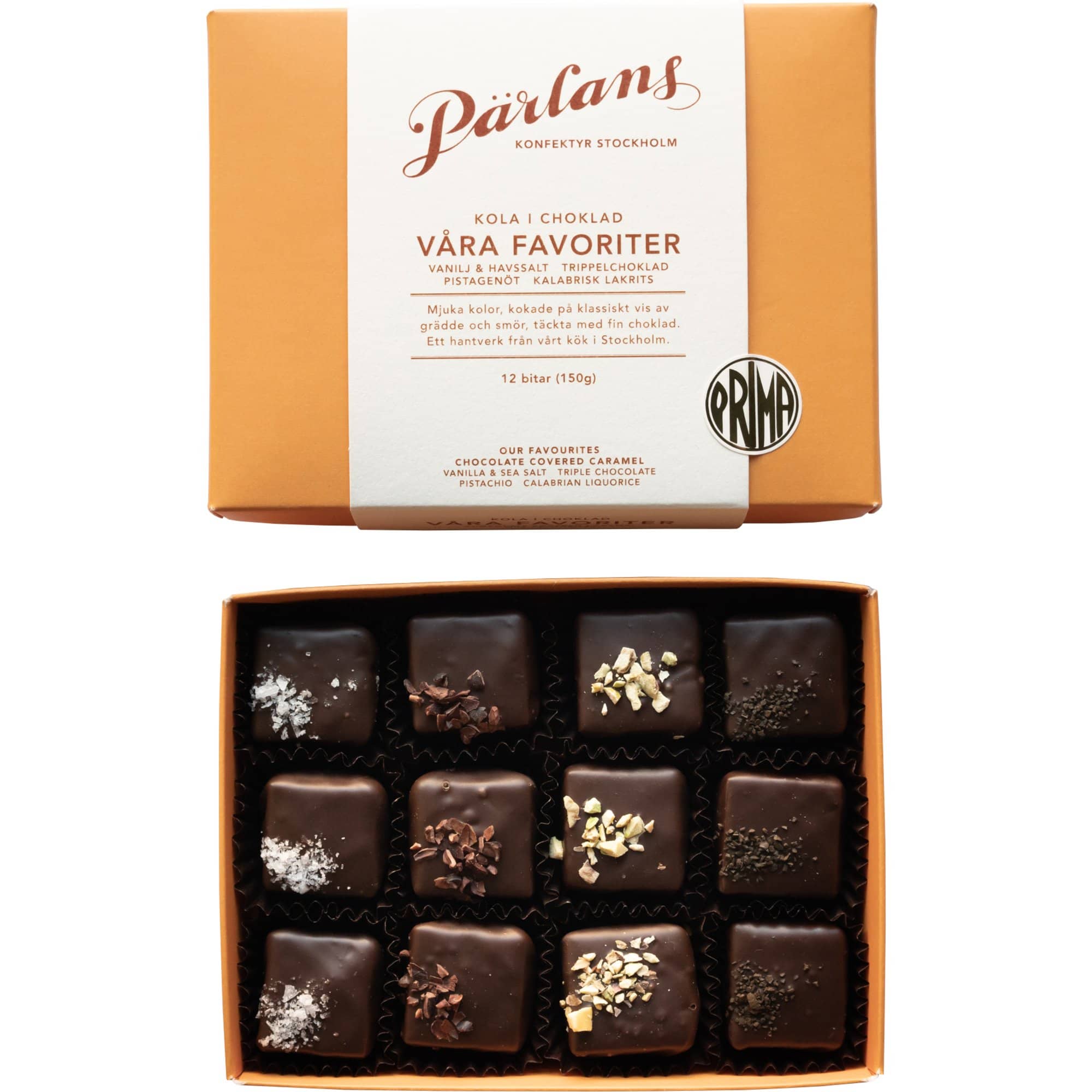 Vores favoritter chokolade, 12 stk.