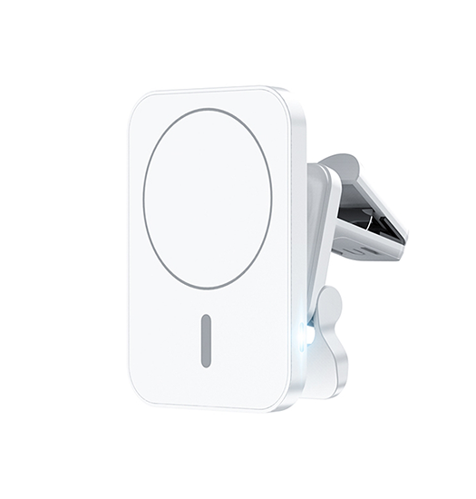 W-987 QI Trådløs MagSafe oplader til bil - Hvid