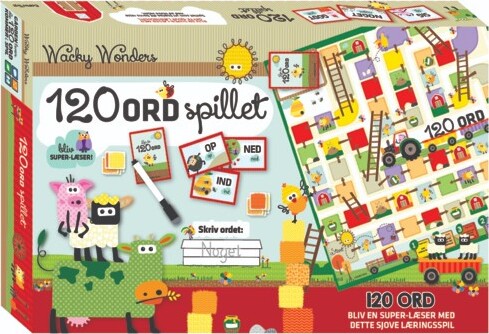 Wacky Wonders - 120 Ord - Spil Med Sjove Dyr
