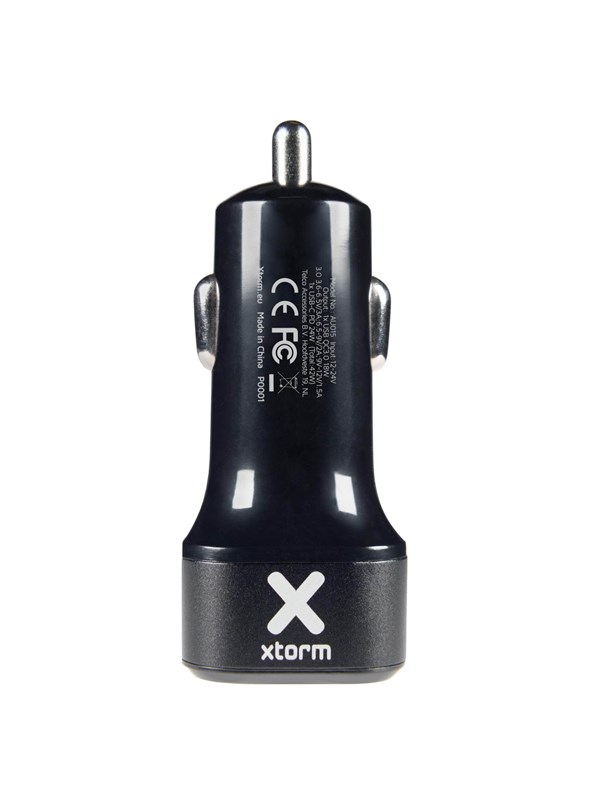 Xtorm Hurtiglader bil USB-C PD 30W & USB QC 3.0 18W
