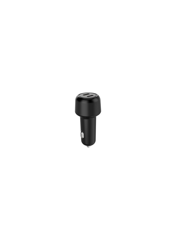 XtremeMac 45W Double Type-C PD Car Charger - Black