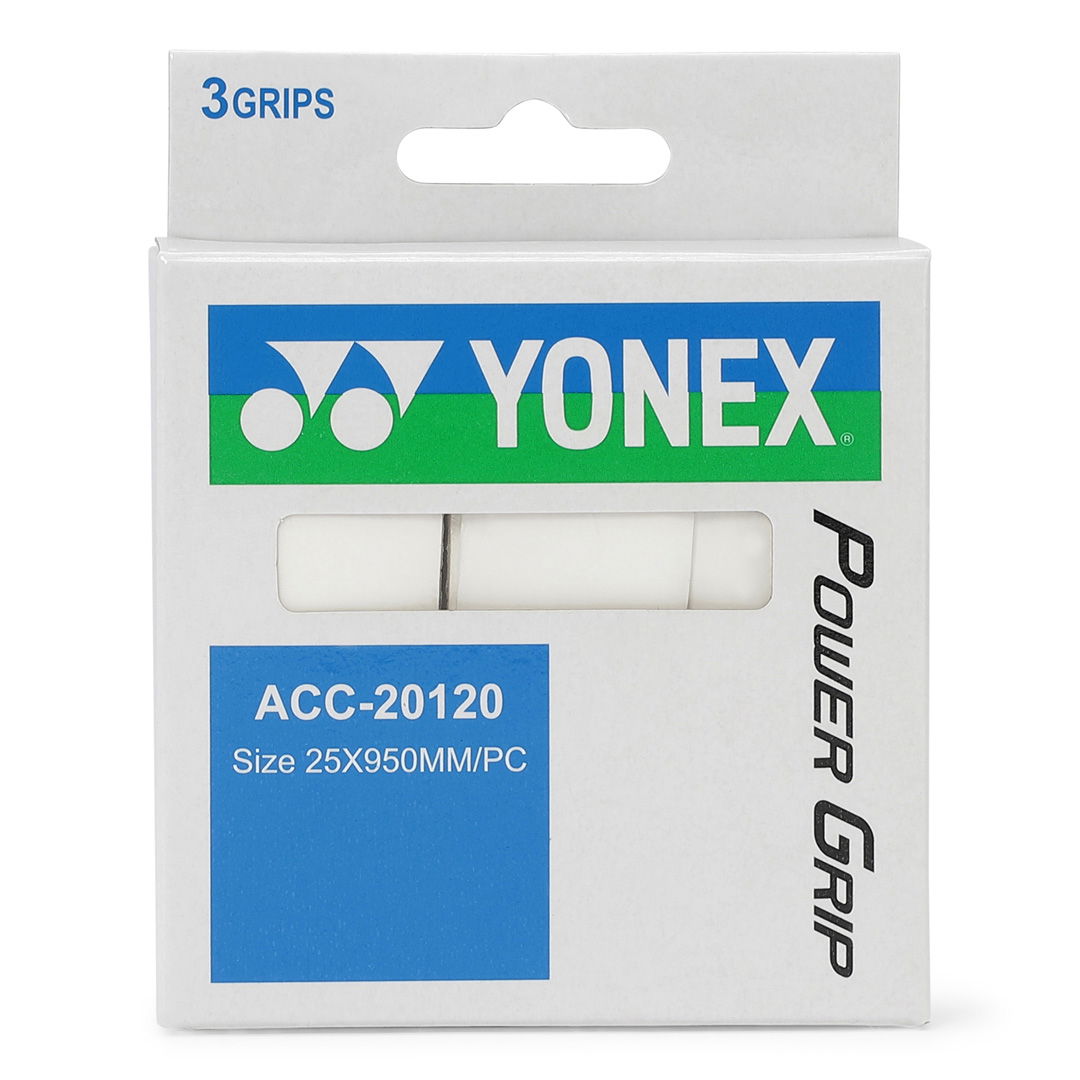 Yonex Powergrip 3-pack, hvid