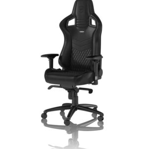 noblechairs EPIC Real Leather - Black Gamer Stol - Sort - Læder - Op til 120 kg