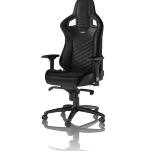 noblechairs EPIC Series - Black / Gold Gamer Stol - Sort / Guld - PU Læder - Op til 120 kg
