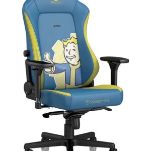 noblechairs HERO Gaming Chair - Fallout Vault Tec Gamer Stol - Blå - PU Læder - Op til 150 kg