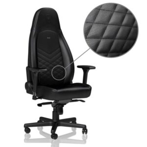 noblechairs ICON Series - Black Gamer Stol - Sort - PU Læder - Op til 150 kg